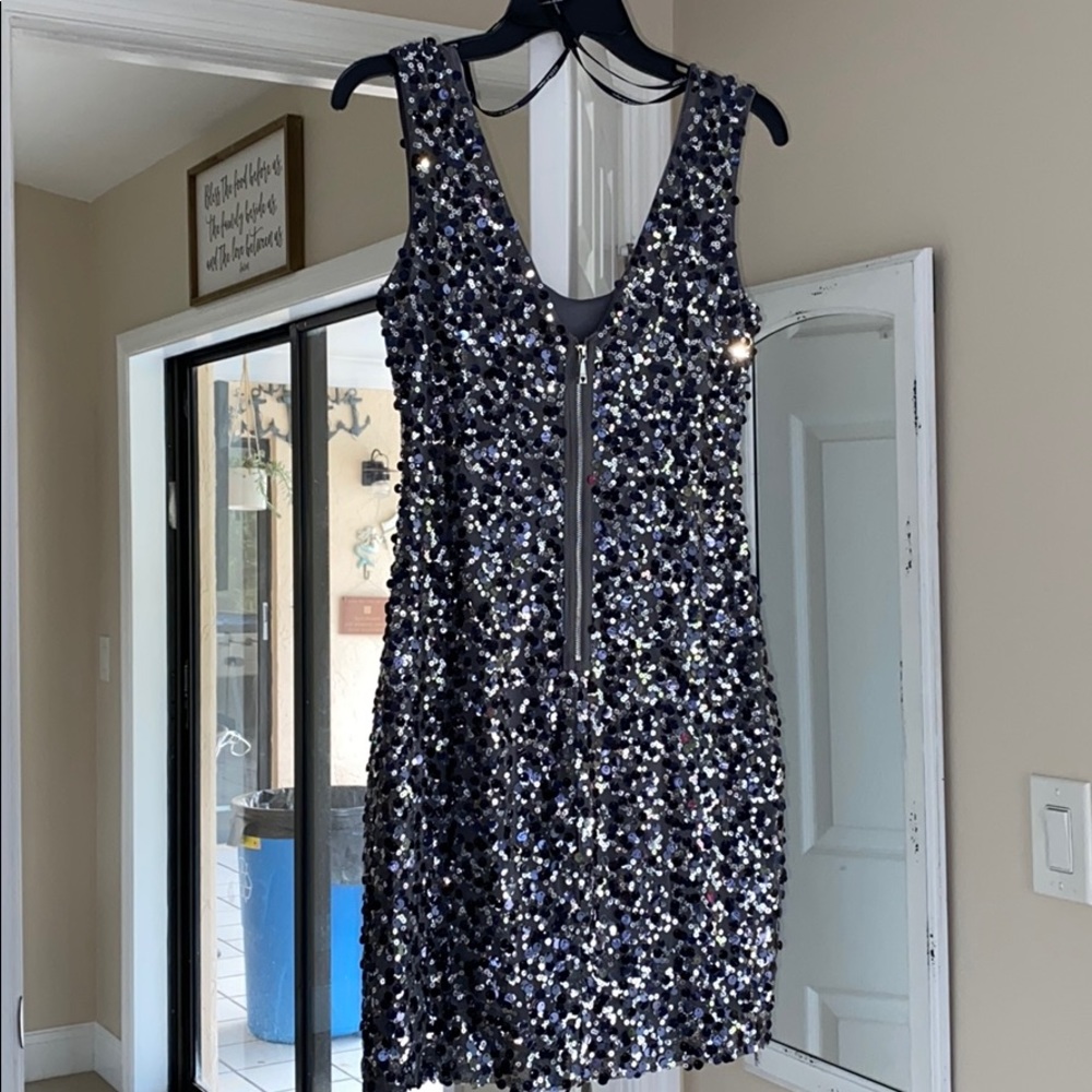 Guess Silver Sequins Dress - Picture 3 of 6